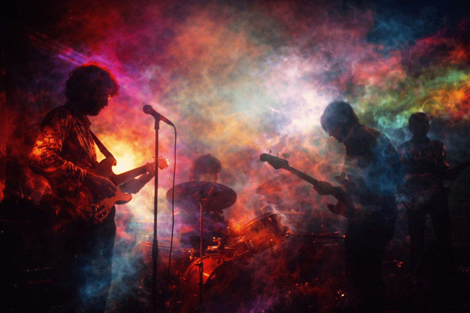 Pink Floyd en directo durante su etapa clásica