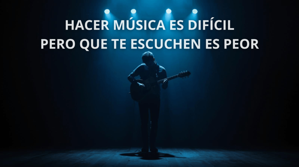 HACER MÚSICA ES DIFÍCIL PERO QUE TE ESCUCHEN ES PEOR