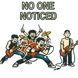 No One Noticed — Camiseta Bajista Humor