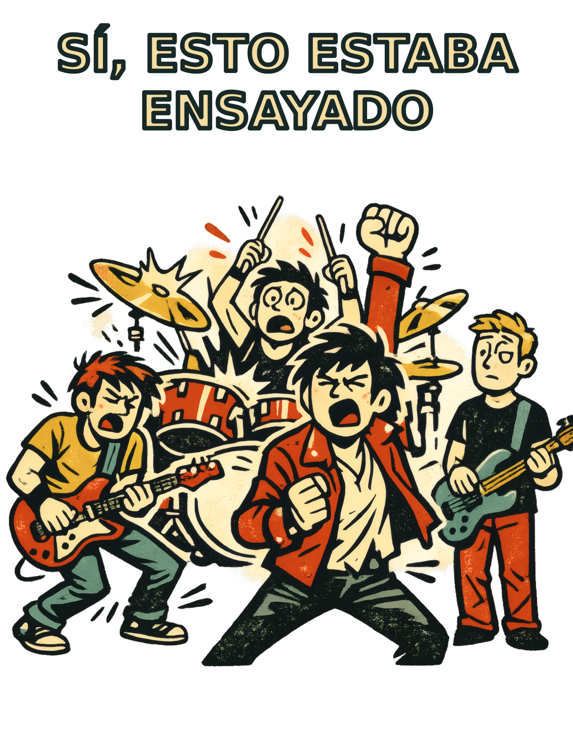 Sí Esto Estaba Ensayado — Camiseta Banda Rock