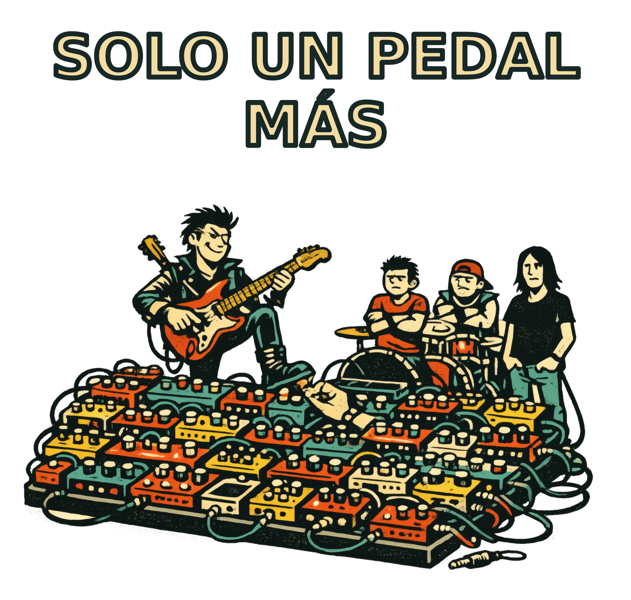 Solo Un Pedal Más — Camiseta Guitarrista