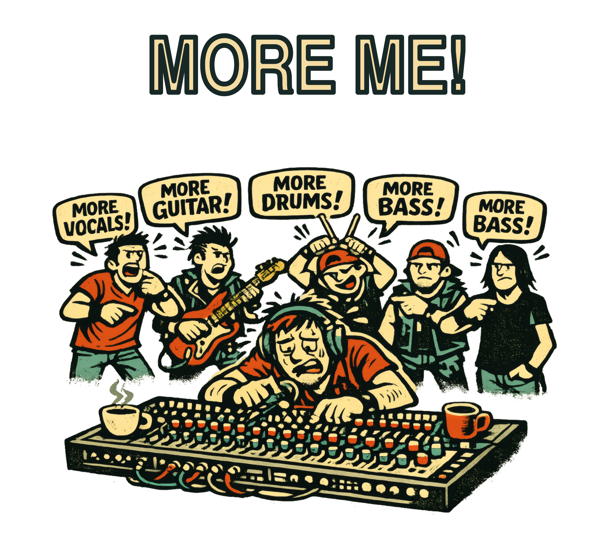 More Me! — Camiseta Técnico de Sonido