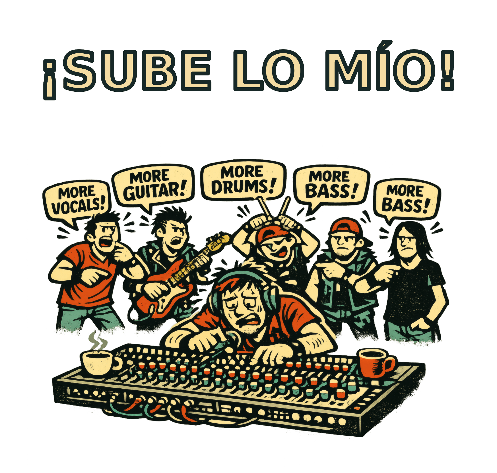 Sube Lo Mío — Camiseta Técnico Sonido