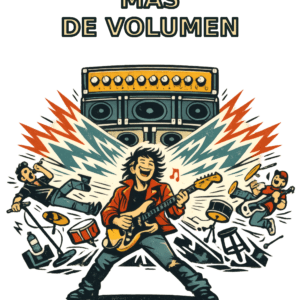 Solo Un Poco Más de Volumen — Camiseta Guitarrista Rock