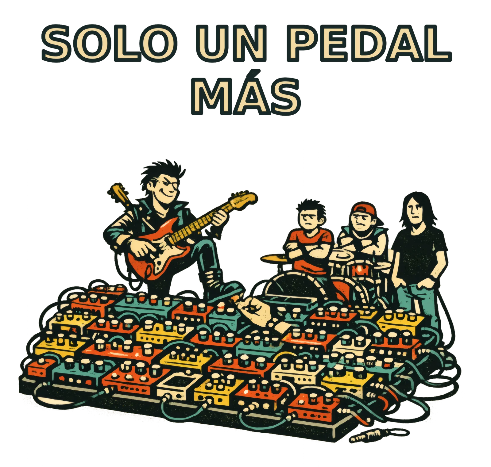 Solo Un Pedal Más — Camiseta Guitarrista