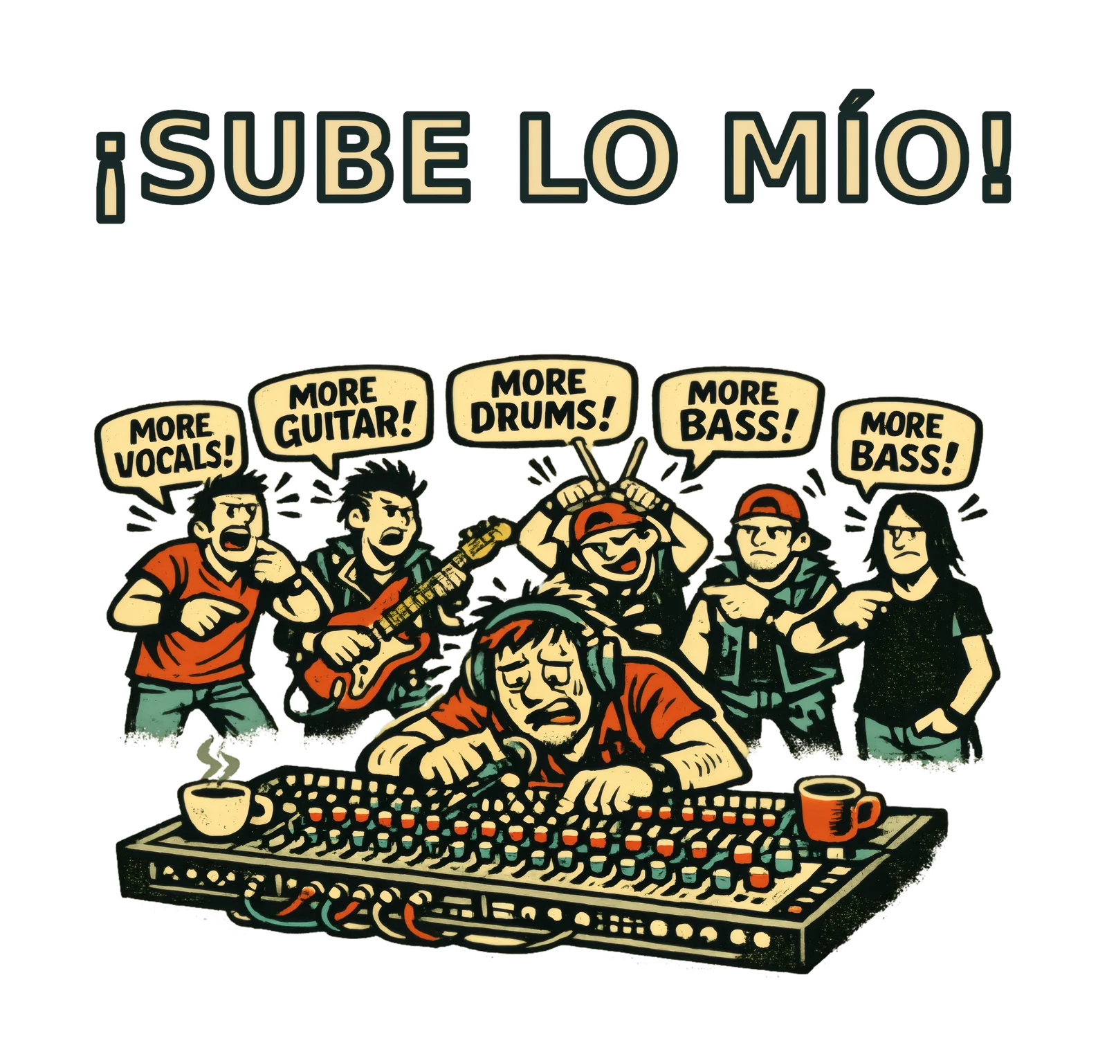 Sube Lo Mío — Camiseta Técnico Sonido