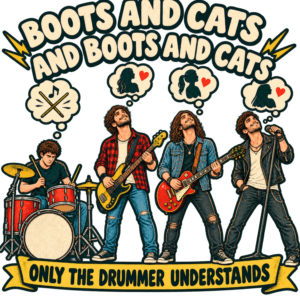 "Only the drummer gets it"