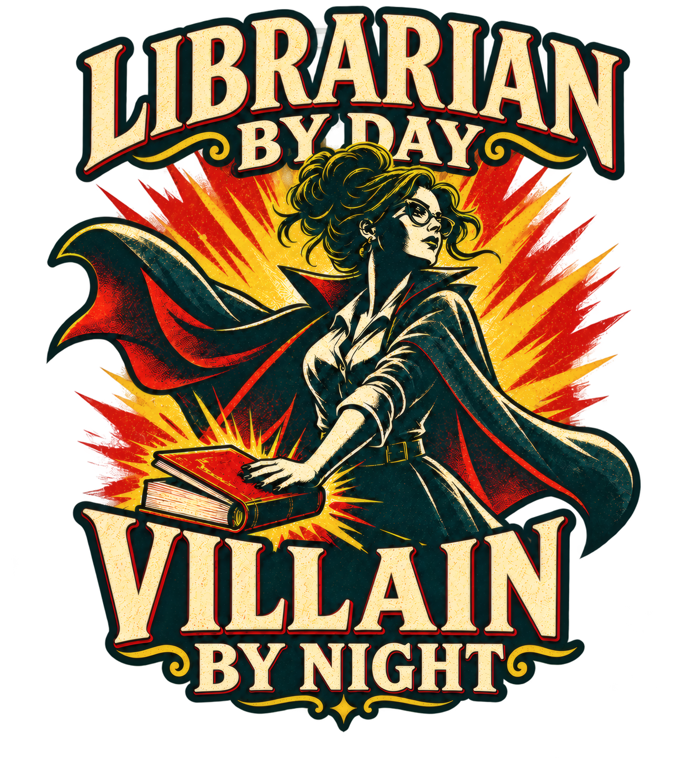 Librarian by day, villain by night