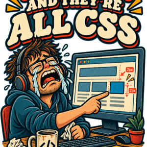 It's Impossible to Center a Div" CSS Shirt
